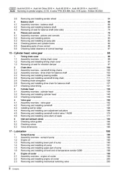 Audi A4 8W 2015-2019 servicing petrol engines 150-190 hp repair manual eBook