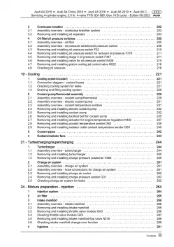 Audi A4 8W 2015-2019 servicing petrol engines 150-190 hp repair manual eBook