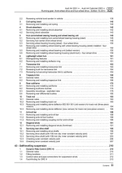 Audi A4 Cabriolet 8H 2002-2009 running gear axles steering repair manual eBook