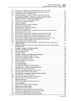 Audi A4 Cabriolet 8H 2002-2009 electrical system repair workshop manual eBook