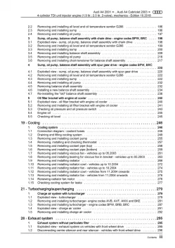 Audi A4 Cabrio 8H (02-09) diesel engine mechanics 100-140 hp repair manual eBook