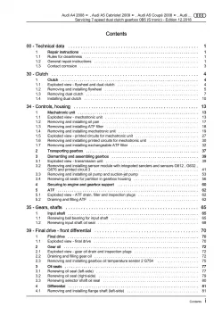 Audi A5 Cabrio (09-16) servicing 7 speed dual clutch gearbox repair manual eBook