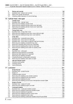 Audi A5 Cabrio 2009-2016 6-cyl. petrol engines 3.2l 265 hp repair manual eBook