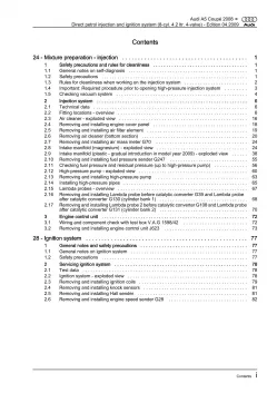 Audi A5 Cabrio 09-16 direct injection ignition system 450 hp repair manual eBook