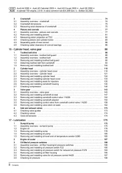 Audi A5 Cabrio 2009-2016 diesel engines 136-190 hp repair workshop manual eBook