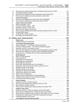 Audi A5 8T 2007-2016 running gear axles steering repair workshop manual eBook