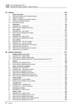 Audi A5 8T 2009-2016 general body repairs exterior repair workshop manual eBook