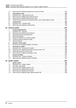 Audi A5 type 8T 2007-2016 8-cyl. petrol engines 4.2l 354 hp repair manual eBook