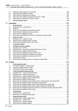 Audi A5 type F5 2016-2019 petrol engines 355-450 hp repair workshop manual eBook