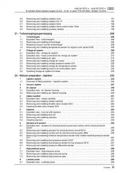 Audi A5 type F5 2016-2019 petrol engines 355-450 hp repair workshop manual eBook