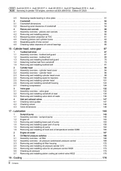 Audi A5 F5 2016-2019 servicing diesel engines 136-204 hp repair manual eBook