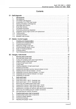 Audi A6 type 4A 1990-1997 electrical system repair workshop manual eBook pdf