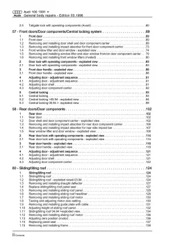 Audi A6 type 4A 1990-1997 general information body repairs workshop manual eBook