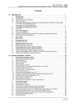 Audi A6 4A (90-97) KE Motronic injection ignition system 2.0l repair guide eBook