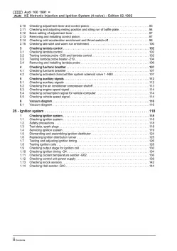 Audi A6 4A (90-97) KE Motronic injection ignition system 2.0l repair guide eBook