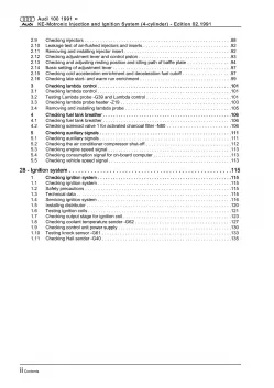 Audi A6 4A (90-97) 2.0l KE Motronic injection ignition system repair guide eBook