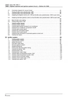 Audi A6 4A 1990-1997 Digifant injection ignition system 2.0l repair manual eBook