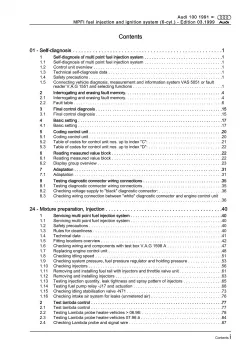 Audi A6 4A (90-97) MPFI fuel injection ignition system 2.6l repair manual eBook