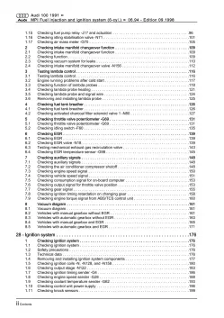 Audi A6 4A (94-97) MPFI fuel injection ignition system 2.8l repair manual eBook