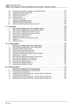 Audi A6 4A 1990-1997 petrol engine mechanics 2.8l 193 hp repair manual eBook