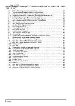 Audi A6 4B 1997-2005 running gear self-diagnosis repair workshop manual eBook