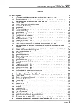 Audi A6 4B (97-05) electrical system self-diagnosis repair workshop manual eBook