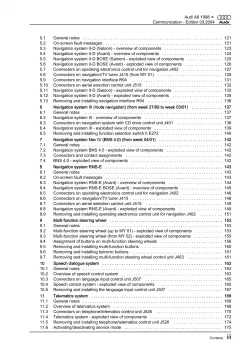 Audi A6 4B 1997-2005 communication radio navigation repair workshop manual eBook