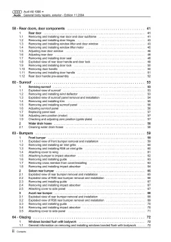 Audi A6 4B 1997-2005 general body repairs exterior guide workshop manual eBook