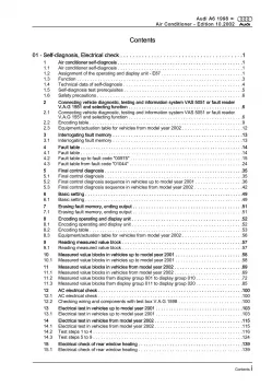 Audi A6 type 4B 1997-2005 air conditioning system repair workshop manual eBook