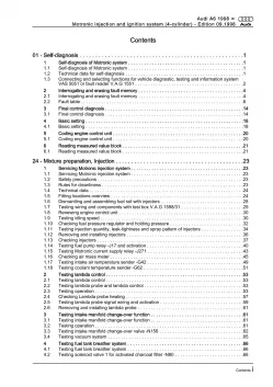 Audi A6 4B 1997-2005 motronic injection ignition system 1.8l repair manual eBook