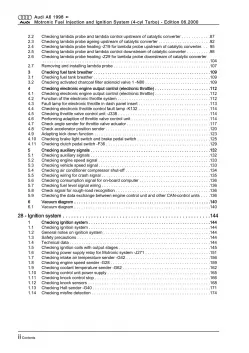 Audi A6 4B (97-05) motronic injection ignition system 150 hp repair manual eBook