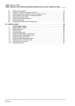 Audi A6 4B 1997-2005 motronic injection ignition system 2.8l repair manual eBook