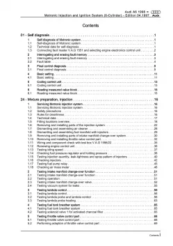 Audi A6 4B (97-05) motronic injection ignition system 165 hp repair manual eBook