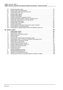 Audi A6 4B (97-05) motronic injection ignition system 165 hp repair manual eBook