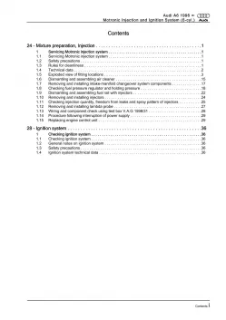 Audi A6 4B 1997-2005 motronic injection ignition system 3.0l repair manual eBook