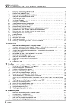 Audi A6 4B 1997-2005 4-cyl. petrol engine mechanics 131 hp repair manual eBook