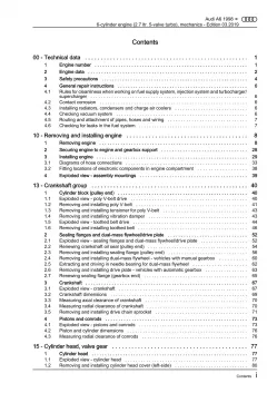 Audi A6 type 4B 1997-2005 petrol engine mechanics 230-254 hp repair manual eBook