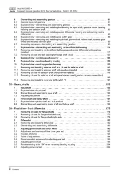 Audi A6 4F 2004-2011 6 speed manual gearbox 02X repair workshop manual eBook