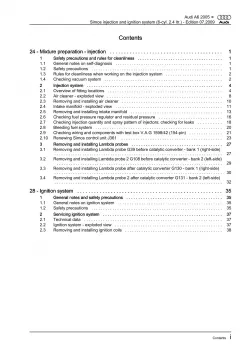 Audi A6 4F 2004-2011 simos injection ignition system 177 hp repair manual eBook