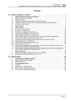 Audi A6 4F 2004-2011 direct injection ignition system 349 hp repair manual eBook