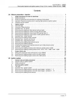 Audi A6 4F 2004-2011 direct injection ignition system 435 hp repair manual eBook