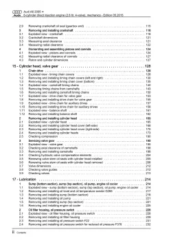 Audi A6 4F 2004-2011 petrol engine mechanics 2.8l 190-220 hp repair manual eBook