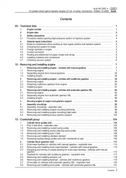 Audi A6 4F 2004-2011 petrol engine mechanics 3.2l 249-256 hp repair manual eBook