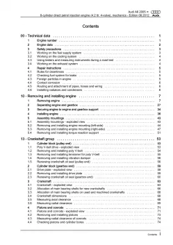 Audi A6 4F 2004-2011 8-cyl. petrol engine mechanics 349 hp repair manual eBook