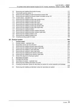 Audi A6 4F 2004-2011 10-cyl. petrol engine mechanics 435 hp repair manual eBook