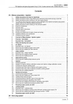 Audi A6 4F 2004-2011 2.0l diesel injection glow plug system repair manual eBook