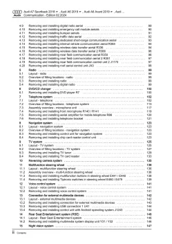 Audi A6 4K 2018-2023 communication radio navigation repair workshop manual eBook
