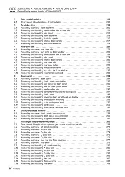 Audi A6 4K 2018-2023 general body repairs interior guide workshop manual eBook