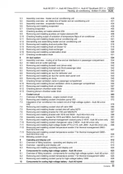 Audi A7 type 4G 2010-2018 heating air conditioning system repair manual eBook