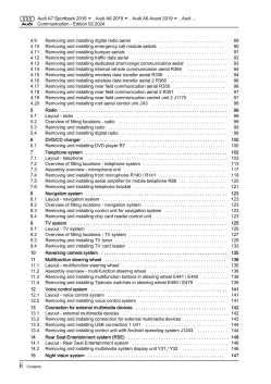 Audi A7 4K from 2018 communication radio navigation repair workshop manual eBook